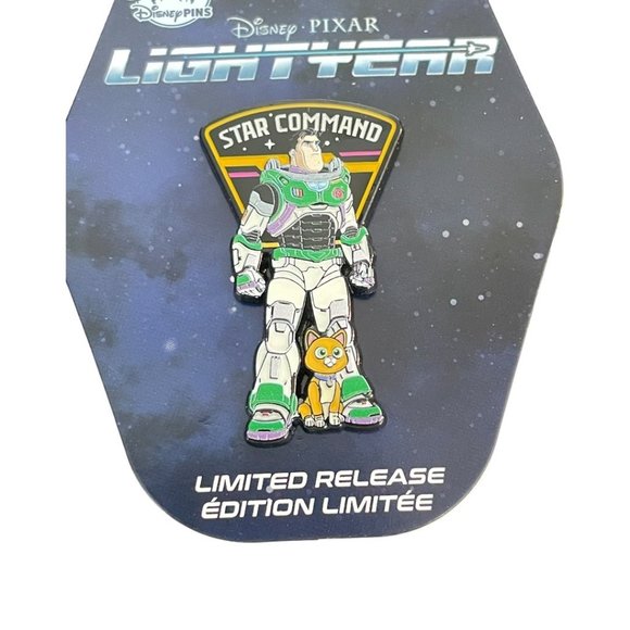 Disney Parks Disney Pixar Lightyear Buzz Lightyear Sox Star Command Limited Pin - Picture 2 of 5
